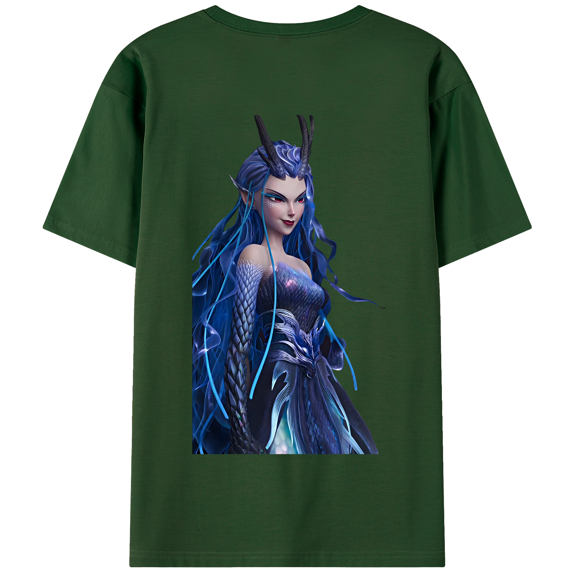 （画像用） Ne Zha 2 ナタ 魔童の大暴れ 綿100％半袖Tシャツ（背面プリント）